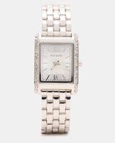 WOMEN'S SQUARE STAINLESS STEEL WATCH SILVER